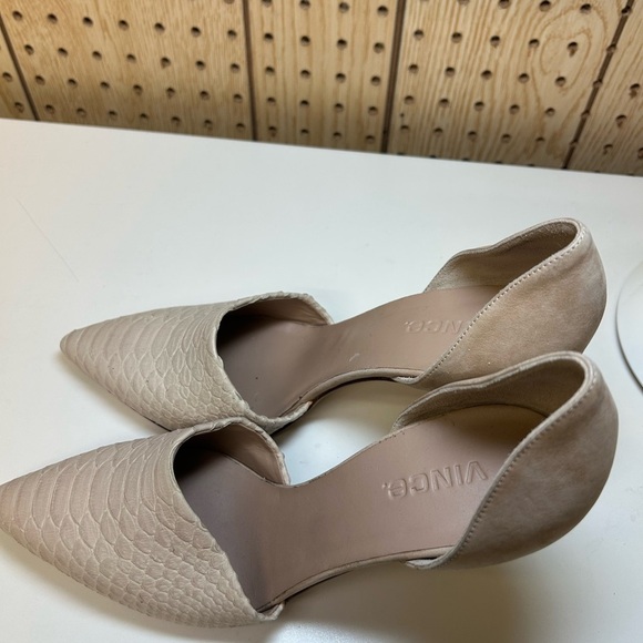 Vince Claire Python Pointed Toe Heels - Picture 3 of 10